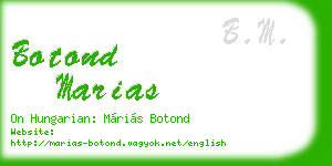botond marias business card