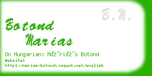 botond marias business card